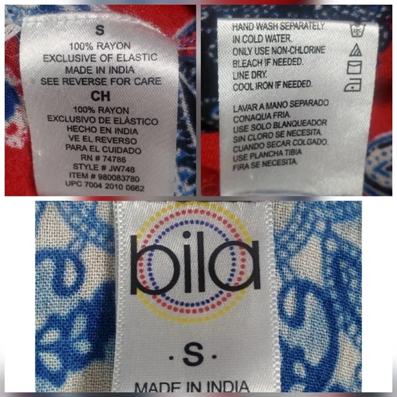 Bila Red Hankerchief Maxi Dress - Picture 5 of 5